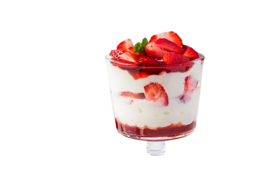 Coulis de fraise sur chantilly
