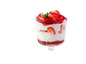 Coulis de fraise sur chantilly